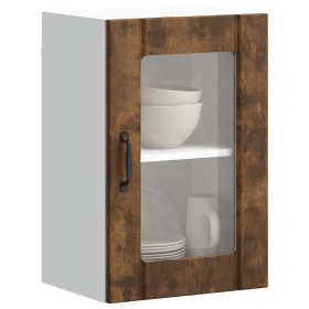 Armario de pared para cocina puerta cristal Lucca roble
