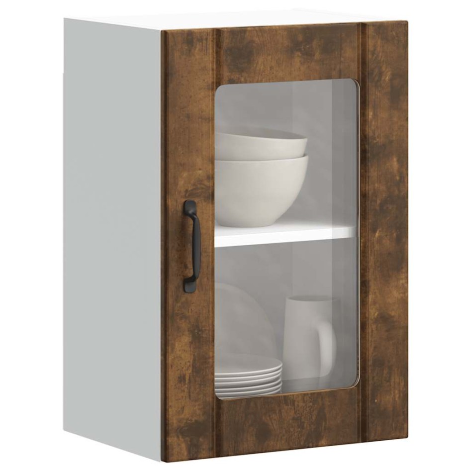 Armario de pared para cocina puerta cristal Lucca roble