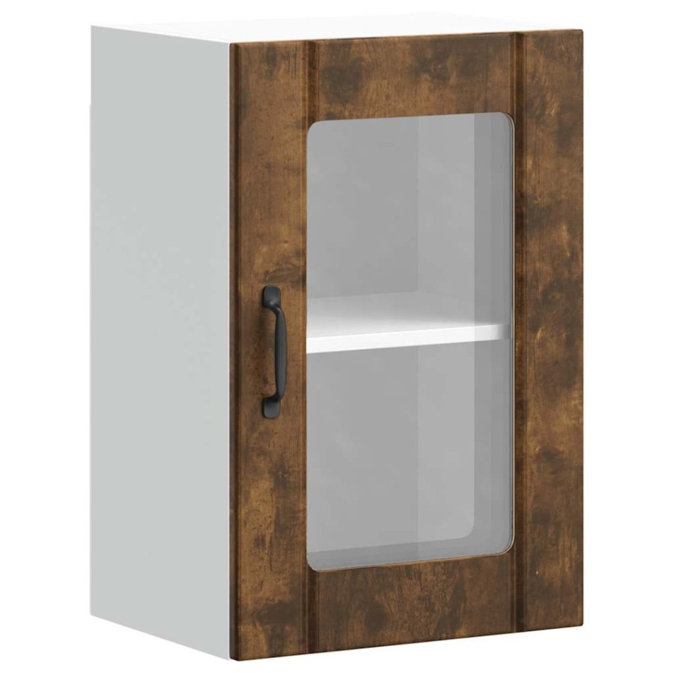 Armario de pared para cocina puerta cristal Lucca roble