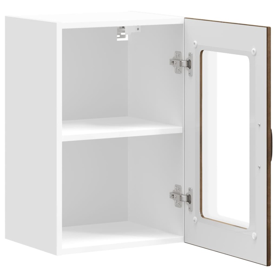 Armario de pared para cocina puerta cristal Lucca roble