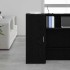 Armario de madera de ingeniería negro 40x45x103,5