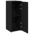 Armario de madera de ingeniería negro 40x45x103,5