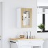 Armario pared cocina puerta de cristal Lucca roble