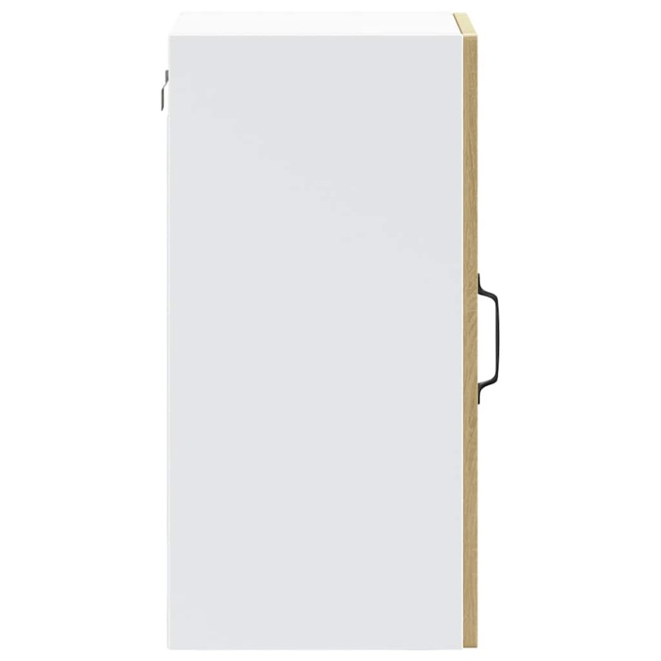 Armario pared cocina puerta de cristal Lucca roble