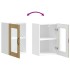 Armario pared cocina puerta de cristal Lucca roble