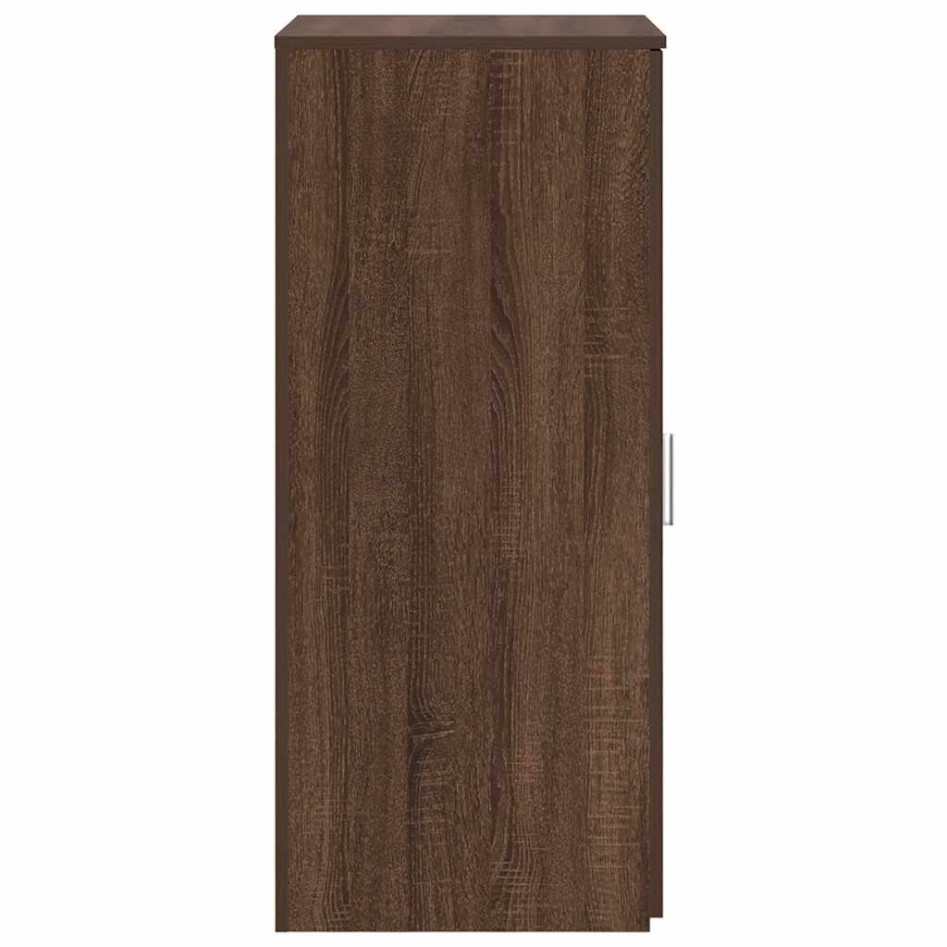 Armario de madera de ingeniería marrón roble 50x45x103,5