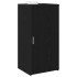 Armario de madera de ingeniería negro 50x45x103,5