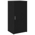 Armario de madera de ingeniería negro 50x45x103,5