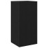 Armario de madera de ingeniería negro 50x45x103,5