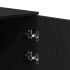 Armario de madera de ingeniería negro 50x45x103,5