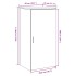 Armario de madera de ingeniería negro 50x45x103,5