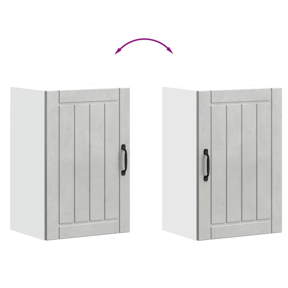 Armario de pared cocina Lucca madera contrachapada gris