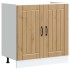 Mueble bajo para fregadero Lucca madera artesanal de