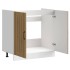 Mueble bajo para fregadero Lucca madera artesanal de