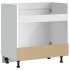 Mueble bajo para fregadero Lucca madera artesanal de