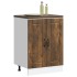 Mueble bajo fregadero Lucca madera contrachapada roble