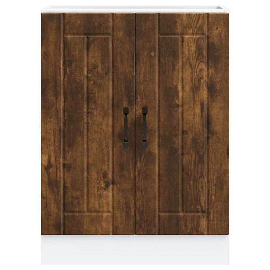 Mueble bajo fregadero Lucca madera contrachapada roble