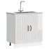 Mueble bajo fregadero Lucca blanca de alto