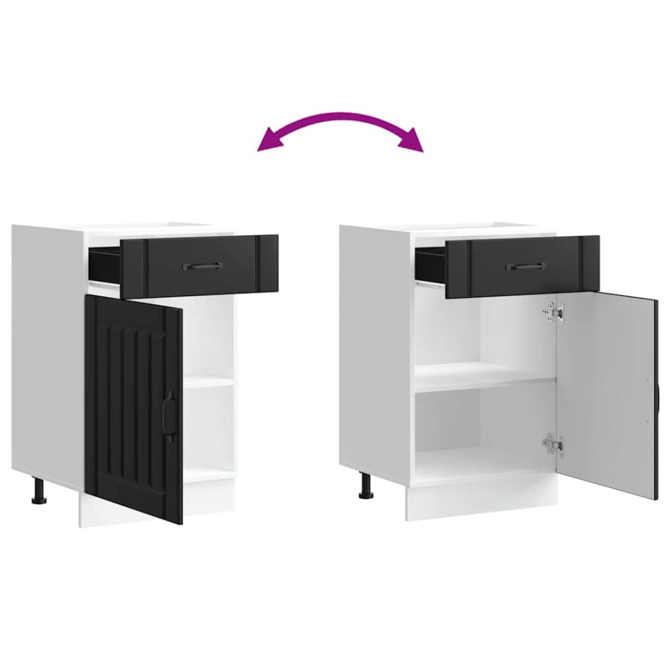 Mueble bajo de cocina Lucca madera ingeniería