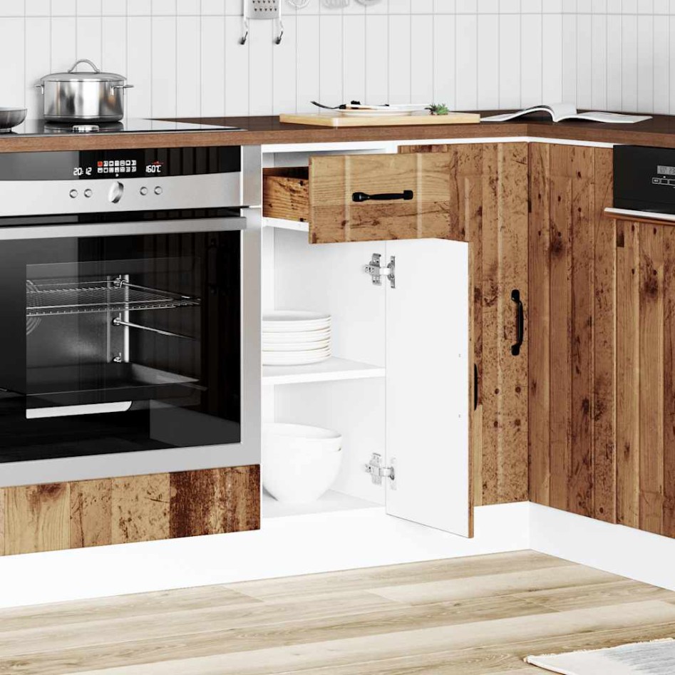 Mueble bajo de cocina Lucca madera