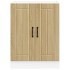 Mueble bajo fregadero Lucca madera contrachapada roble