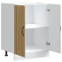 Mueble bajo fregadero Lucca madera contrachapada roble