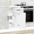 Mueble bajo de cocina Lucca madera contrachapada gris