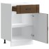 Mueble bajo de cocina Lucca roble