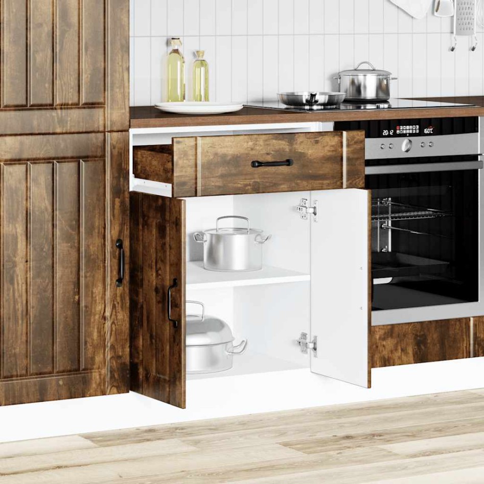 Mueble bajo de cocina Lucca roble