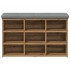 Banco zapatero madera de ingeniería roble artisan 82x32x50