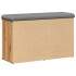 Banco zapatero madera de ingeniería roble artisan 82x32x50