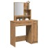 Tocador con espejo roble artisan 86,5x35x136