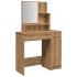 Tocador con espejo roble artisan 86,5x35x136