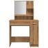 Tocador con espejo roble artisan 86,5x35x136