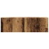 Conjunto de mueble de TV 2 piezas montado la pared madera