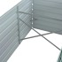 Arriate de jardín de acero galvanizado verde 320x80x77