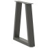 Patas para mesa de comedor en forma de V 2 uds antracita