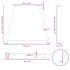 Patas para mesa de comedor en forma de V 2 uds antracita