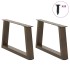 Patas para mesa de comedor en forma de V 2 uds acero