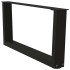 Patas para mesa de comedor forma V 2 uds negro 70x(30-31,3)