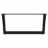 Patas para mesa de comedor forma V 2 uds negro 70x(30-31,3)
