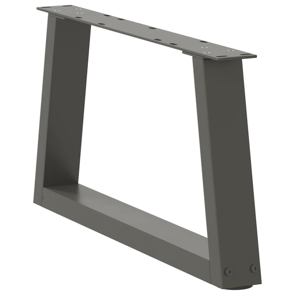 Patas para mesa comedor forma V 2 uds antracita 70x(30-31,3)