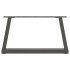 Patas para mesa comedor forma V 2 uds antracita 70x(30-31,3)