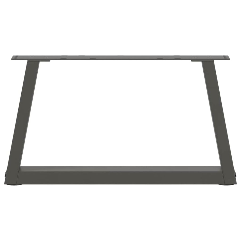 Patas para mesa comedor forma V 2 uds antracita 70x(30-31,3)
