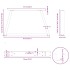 Patas para mesa comedor forma V 2 uds antracita 70x(30-31,3)