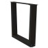 Patas para mesa de comedor forma V 2 uds negro 50x(42-43,3)