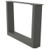 Patas para mesa comedor forma V 2 uds antracita 60x(30-31,3)