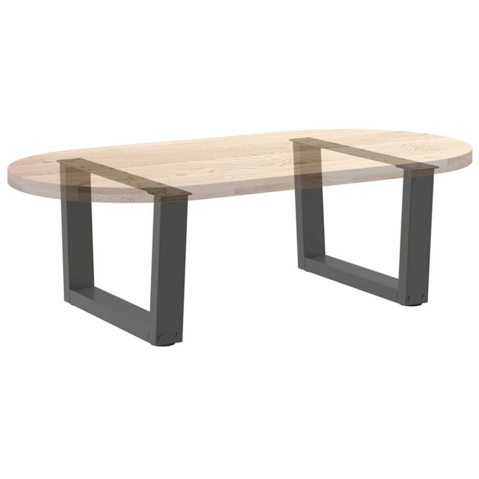 Patas para mesa comedor forma V 2 uds antracita 60x(30-31,3)