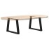 Patas para mesa de comedor forma V 2 uds negro 60x(42-43,3)