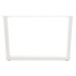 Patas para mesa de comedor forma V 2 uds blanco 70x(42-43,3)
